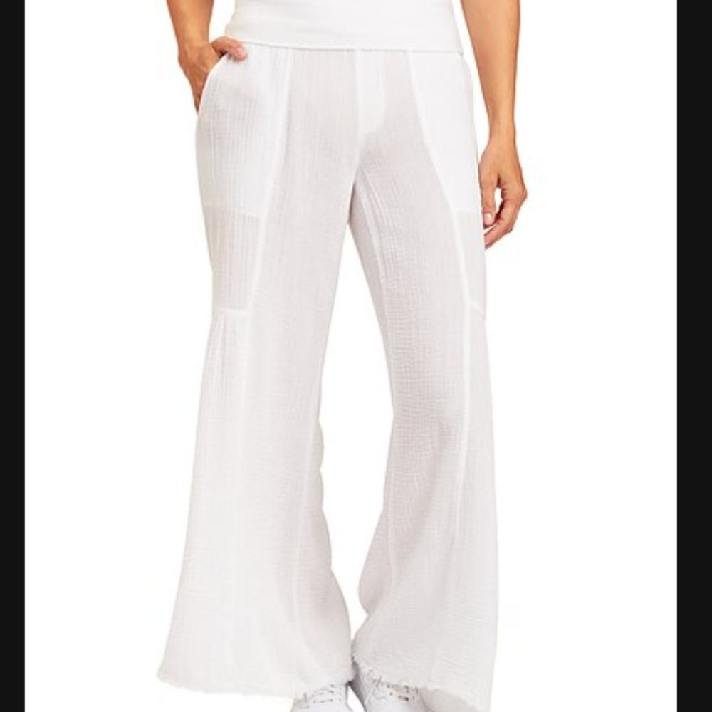 XCVI Elinore Wide Leg Pant White XL